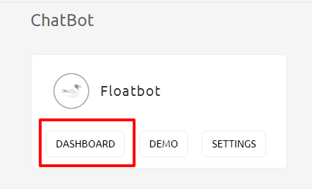 Goto Chatbot dashboard