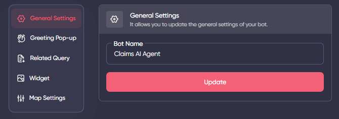 general settings